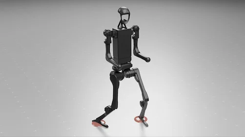 Humanoid robot in the SkillBlenderLC simulation